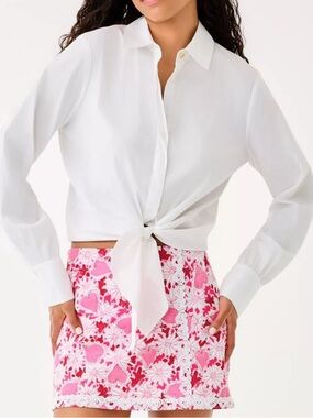 NWT Michelina Mini Skort Coconut Dear Heart Size 6